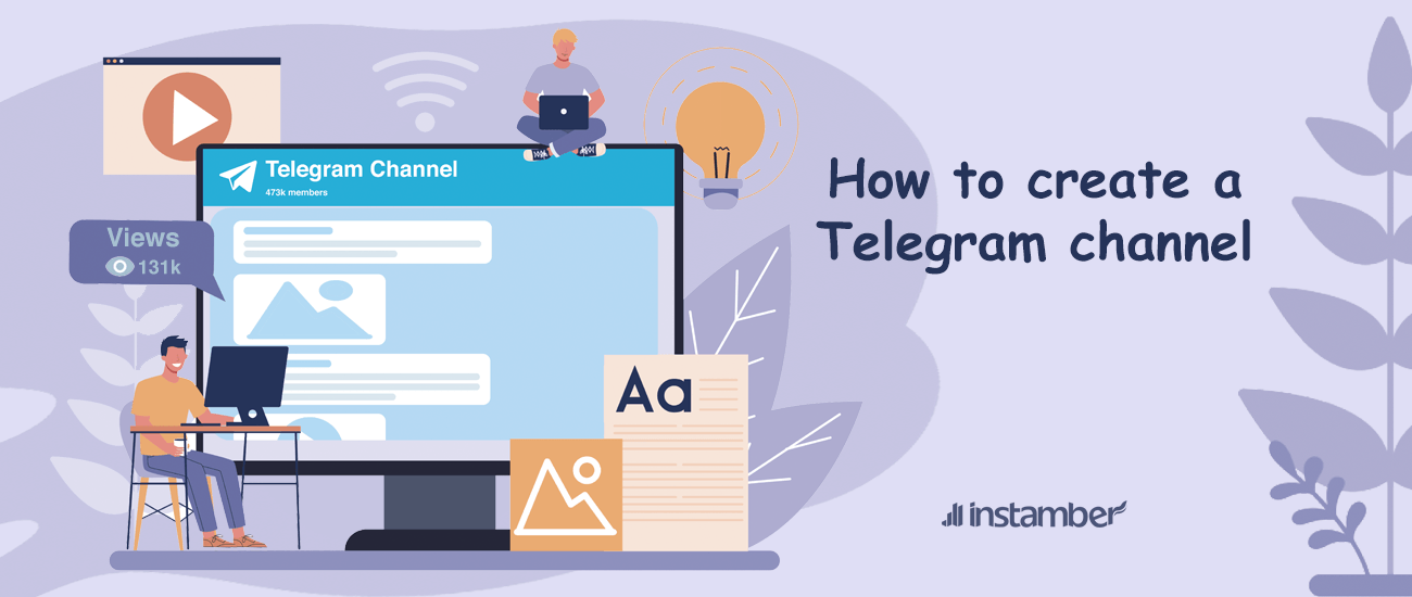 a person is learning how to create a Telegram channel
