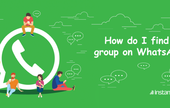 How do I find a group on WhatsApp