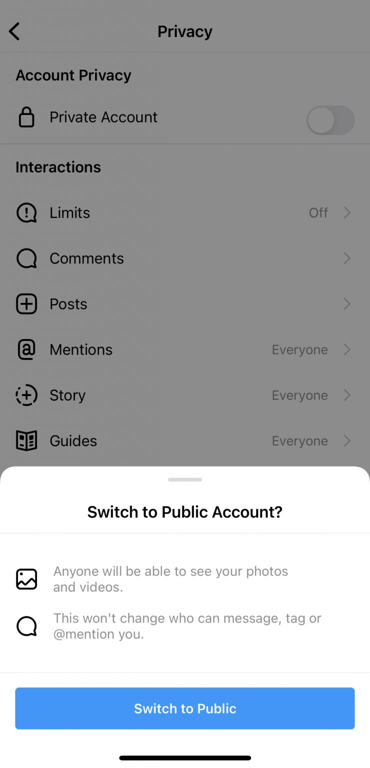 Why can’t people share my Instagram story?