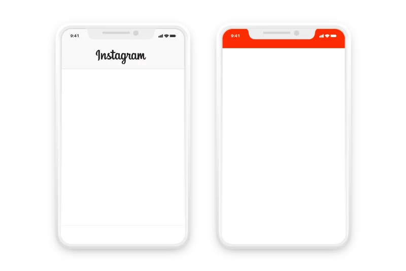 Instagram blank white screen